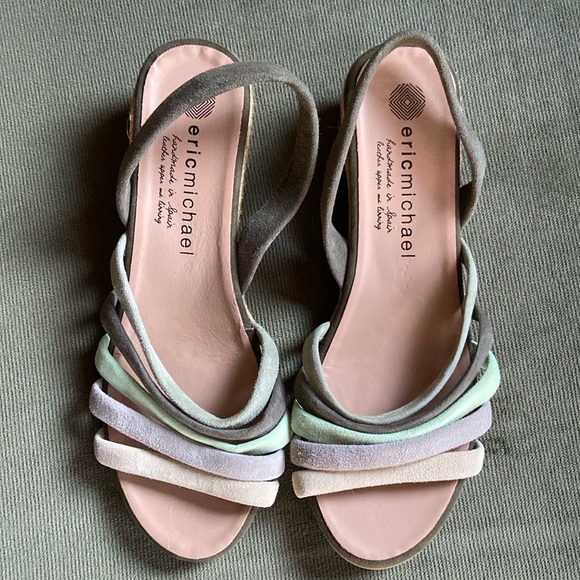 New! Eric Michael Elva Sandals Women's Size 37 US 6.5-7 - Picture 12 of 16